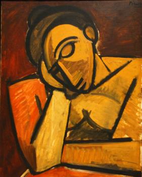 Pablo Picasso : torso of sleeping woman